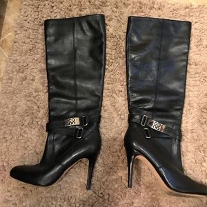 Coach tall black boots